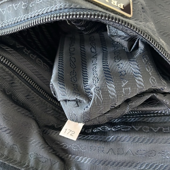 Prada Nylon Black Crossbody Bag Unisex Made in Italy Rounded Base - Picture 11 of 11